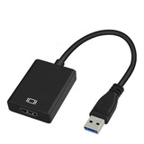 Cabo Adaptador Conversor Usb 3.0 Hdmi 1080p