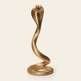 Serpente Cobra Decorativa Escultura  Adorno Poliresina