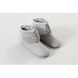 Pantufla Botin Gamuza Peludo Mujer Flores 33304-11