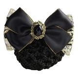 1 Unids Cinta Negra Bowknot Mujeres Pelo Mono Cubierta Pinz