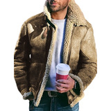 Chaqueta Clásica De Cuero Sintético For Hombre