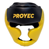 Cabezal De Boxeo Proyec Pro Titan  Pómulo Y Menton Amarillo