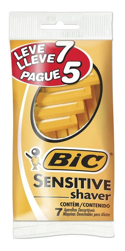 Bic Sensitive Shaver Aparelho Barbear Com 56 Leve 7 Pague 5 Descartáv