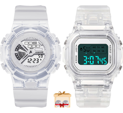 2pzs Reloj Deportivo Digital Mujer Y Hombre Reloj Digital