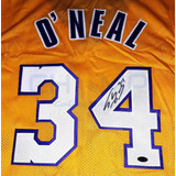 Jersey Autografiado Shaquille O'neal Los Angeles Lakers Cstm