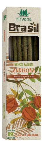 Incenso Natural Nirvana Novos Aromas Do Brasil - 2hr Queima Fragrância Andiroba
