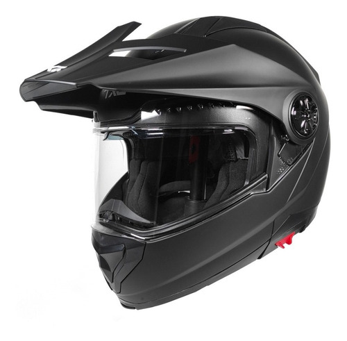 Casco Doble Proposito Techx2 Tx-909 Abatible Neg Moteros