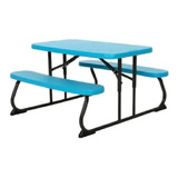 Mesa Picnic Lifetime Infantil Plegable Azul Glaciar