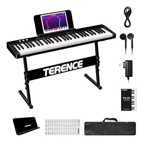 Teclado Piano Terence 61 Teclas Semi-ponderadas, Midi Usb, B