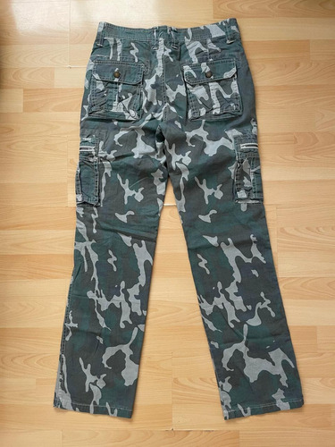 Pantalones Cargo Camo Print Y2k Un Solo Uso