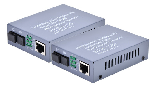 Transceptor De Fibra Óptica Con Convertidor Ethernet De Cien
