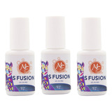 Pack 3 Pegamentos En Brocha S Fusion Para Uñas , Mc Nails