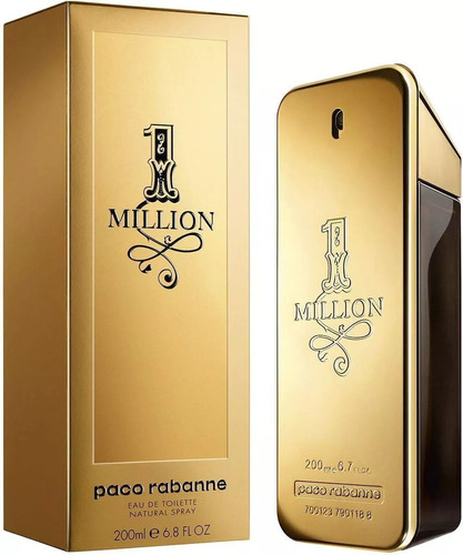 Perfume One Million Paco Rabanne Edt 200ml Original