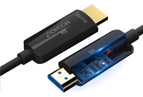 Cable Hdmi 2.1 De Fibra Óptica 8k De 3 Metros