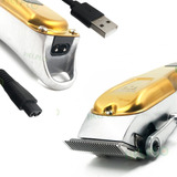 Máquina De Corte Kemei 2600a Visor Lcd Profissional Gold Cor Dourado 110v/220v