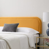 Cabecera De Terciopelo Amarillo Para Cama Doble Edenbrook Mi