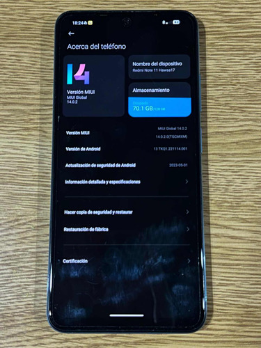 Xiaomi Redmi Note 11 128gb Usado