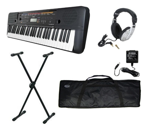 Yamaha Teclado Psr E263 Kit Atril Funda Audifonos Oficial