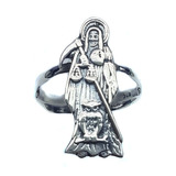 Anillo Santa Muerte Plata Ley .925