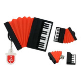 Pen Drive 32gb Formato Musical Pendrive Usb Emborrachado