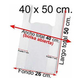 Bolsas Plásticas Tipo Camiseta 40x50cm 100 Unid Todo Uso