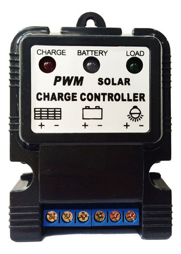 Controlador De Carga Solar 10a 6v/12v Pwm Com Display Lcd