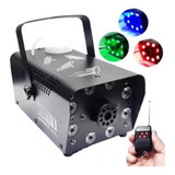 Máquina De Fumaça 750w 8 Led Iluminação Rgb Controle110/220v Cor Preto 220v