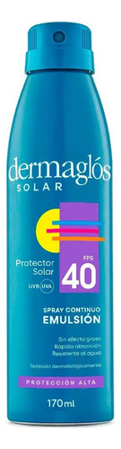 Protector Solar Dermaglós Fps 40 Spray Fps40 X 170 ml