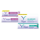Kit X Crema + Gel Lubricante Hidratante Vagisil Vaginal  