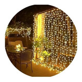 2 Juegos Navidad Boda Cortina 1600 Led Blanco Calido 10x2 Mt