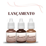 Brows Pigment Kit Pigmentos Sobrancelhas (3 Cores) Kirey Pro