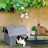 Miu Color Outdoor Cat House, Waterproof Cat Houses For Outdo