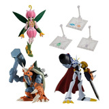 Bonecos Digimon Shodo, Lilimon, Omnimon E Zudomon Bandai