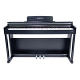 Teclado Aureal B89 Piano Digital 88 Teclas Pesadas, Calidad Color Negro