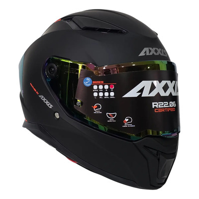 Casco Moto Axxis Panther Solid A1 Negro Mate Doble Visor Tamaño Del Casco Xl | Meses sin interés