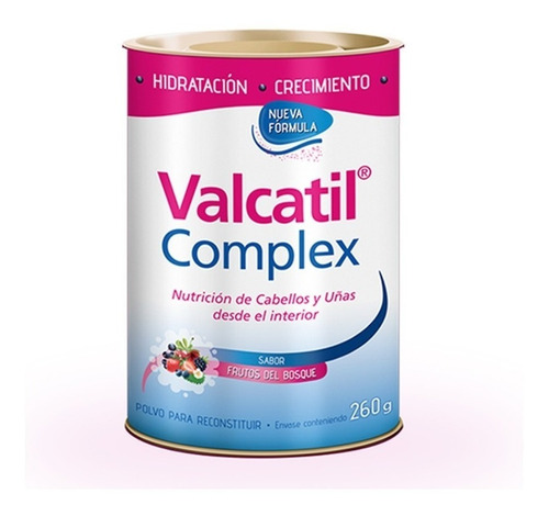 Valcatil Complex Nutricion Cabello Y Uñas Lata X 260 Gr