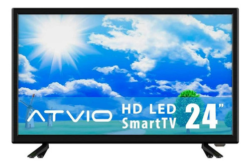 Smart Tv Atvio 24 Pulgadas Pantalla Hdmi Hd Roku Tv