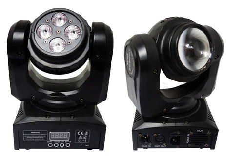 Gbr Cabezal Doble Cara Verti Power Led Beam + Wash Rgbw