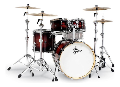 Gretsch Renown Maple Rn2-e8246 Cb Cherry Burst Bateria 4 Cue