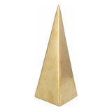 Figura Nordica Piramide Gold Decoración Casa Bkdm148 Benkel