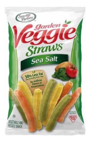 Garden Veggie Papas Fritas Sal De Mar Straw 708g, Sin Gluten