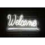 Letrero Estilo Neon Welcome 