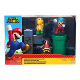 Nintendo Set Figura Supera Mario Bros Diaroma Subterraneo