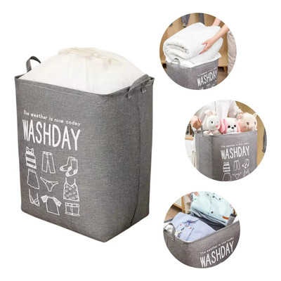 Canasto Cesto Ropa Sucia Cuadrado Lavanderia Laundry Manija Veoquiero | MercadoLibre
