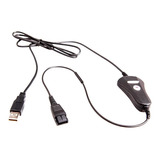 Qd-usb-01, Cable Adaptador Qd A Usb Para Soft Phone O Skype