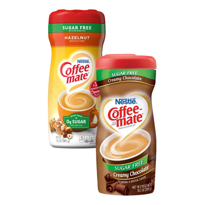 Paquete Coffee Mate Sugar Free Polvo 2 Sabores De 289.1g C\u002Fu | Envío gratis