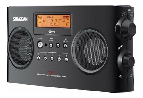 Radio Sangean Estereo  Fm  Am Portatil  Adaptador Corriente 