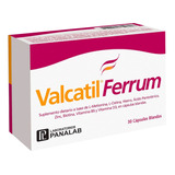 Valcatil Ferrum Con Hierro Tratamiento Caída Del Cabello