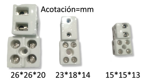 100 Block De Porcelana Para Conexión De Resistencia