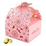 Cajitas Para Dulces Cajas De Regalos Recuerdos Boda 50 Pzs